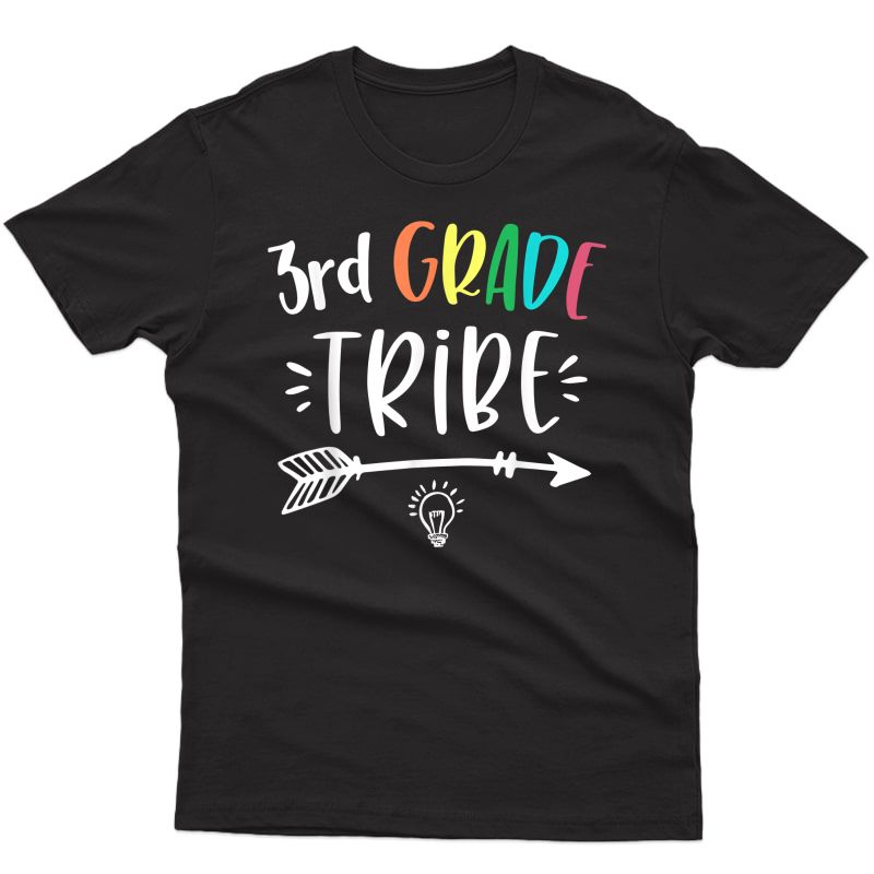 3rd Grade Tribe Tea Gifts Third Grade Back To School T-shirt