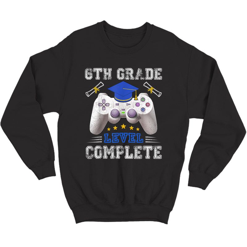 6th Grade Level Complete Gamer Class Of 21 Graduation Gift T Shirt Zilem