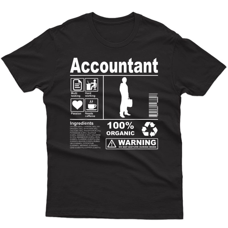 Accountant Product Description Shirts