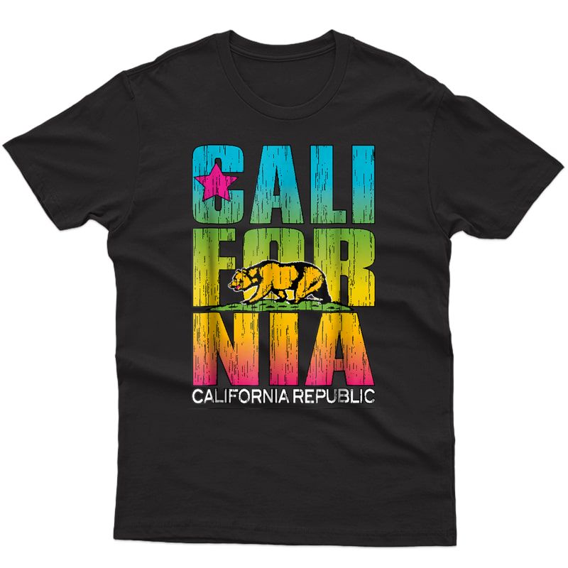 Cali Bear I Love California Republic Cool T-shirt T