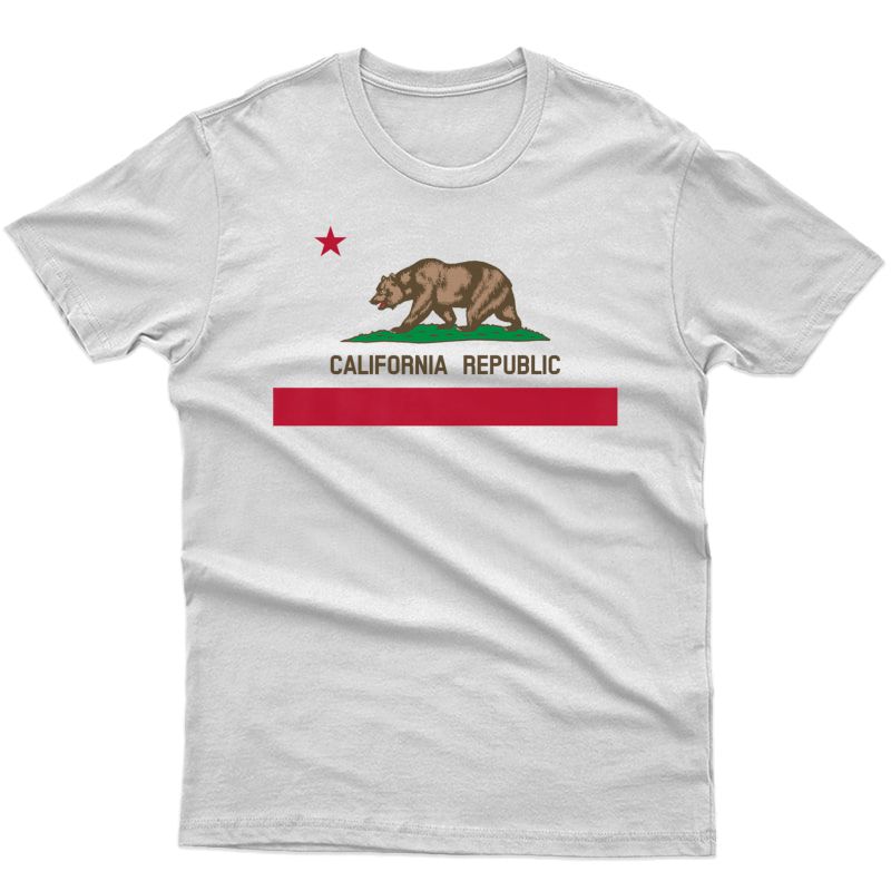 California Republic State Flag Bear T-shirt