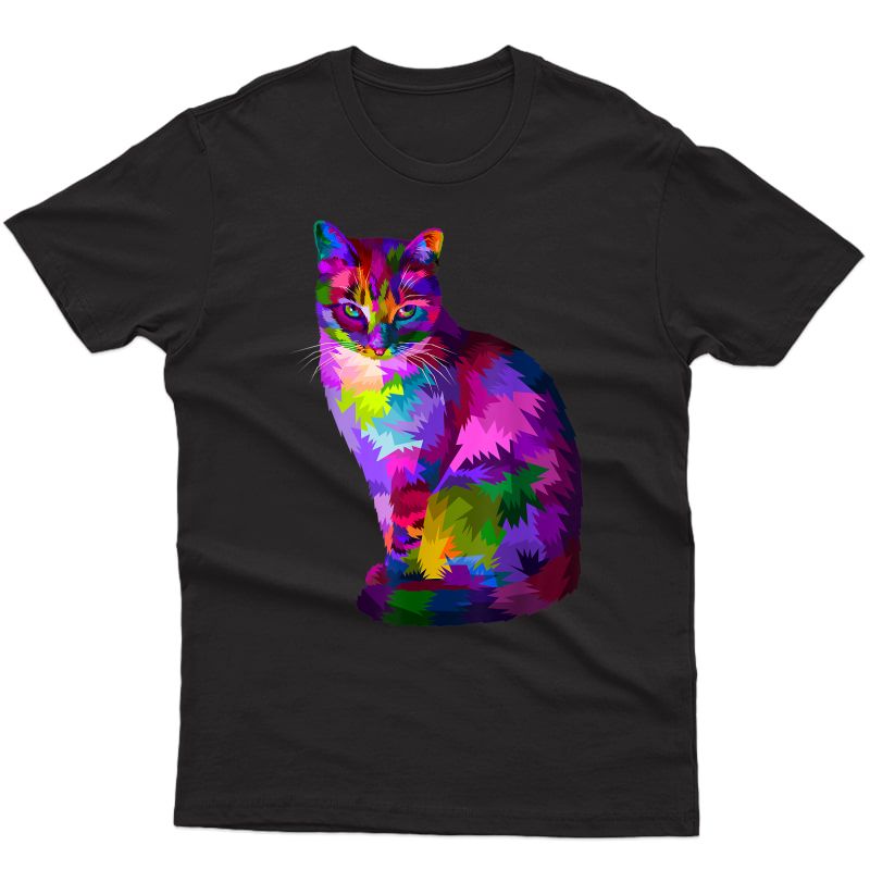 Cat Colorful T-shirt