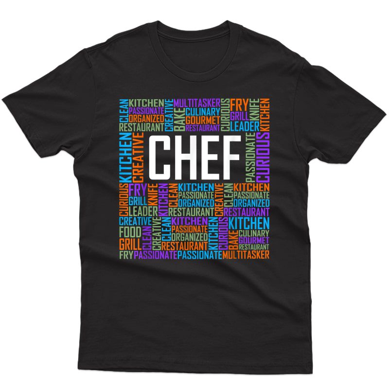 Chef Words Gifts Cooking Culinary Chef Gift T-shirt