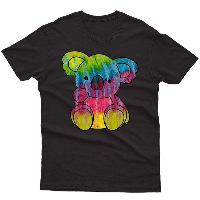 Cute Koala Bear Tie Dye Graphic T-shirt