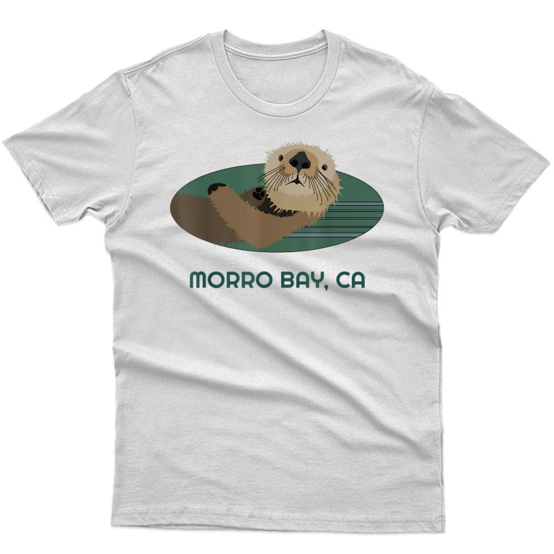 Cute Otter Morro Bay, California Coast Resident Fisherman T-shirt