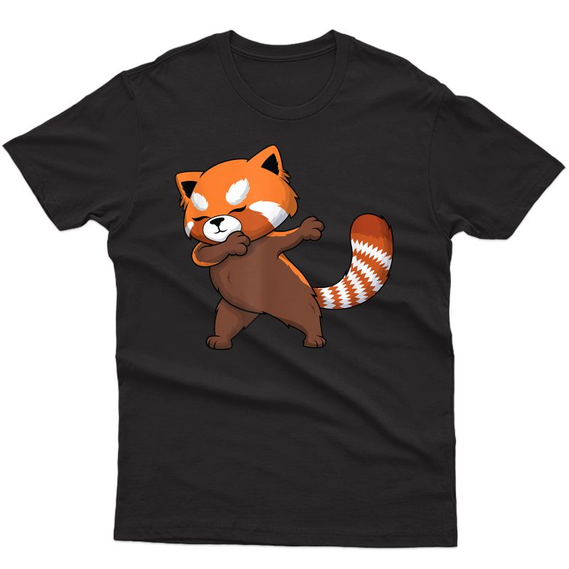 Dabbing Red Panda T-shirts: Dabbing Red Panda Funny Shirt