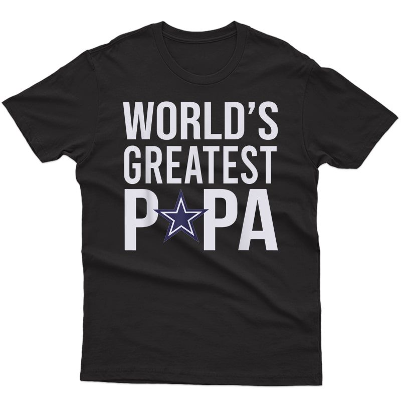 Dallas Fan Cow. Best Dad Ever Fathers Day T-shirt