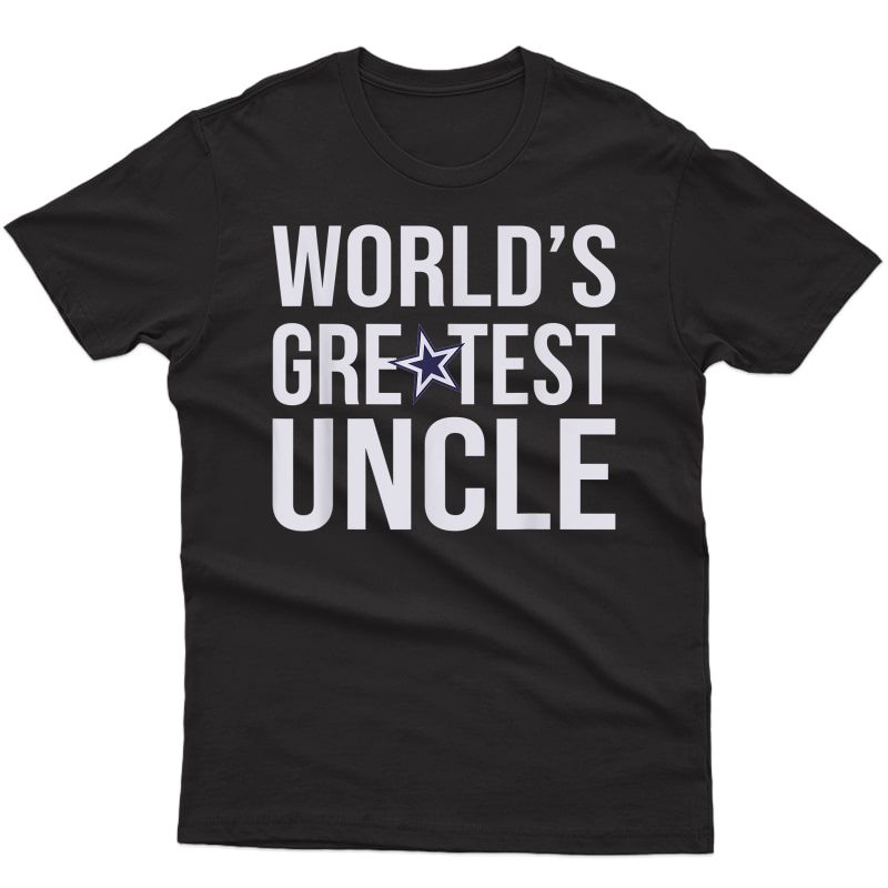 Dallas Fan Cow. Best Uncle Ever T-shirt