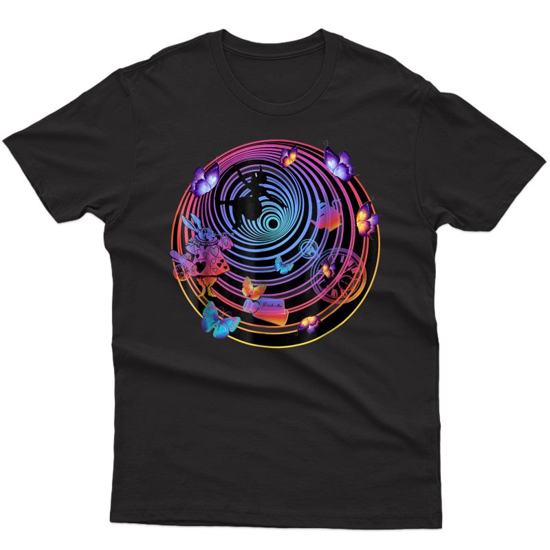 Down The Rabbit Hole - Alice In Wonderland T Shirt Design