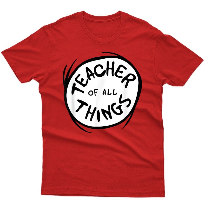 Dr. Seuss Tea Of All Things Emblem Red T-shirt