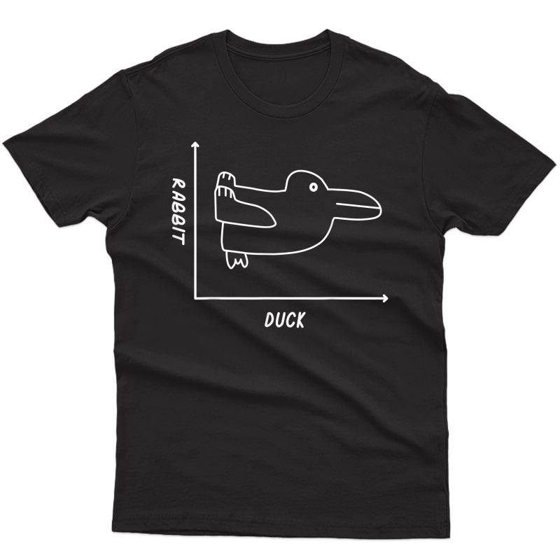 Duck Rabbit Graph Shirt - Fun Math Tea Easter T