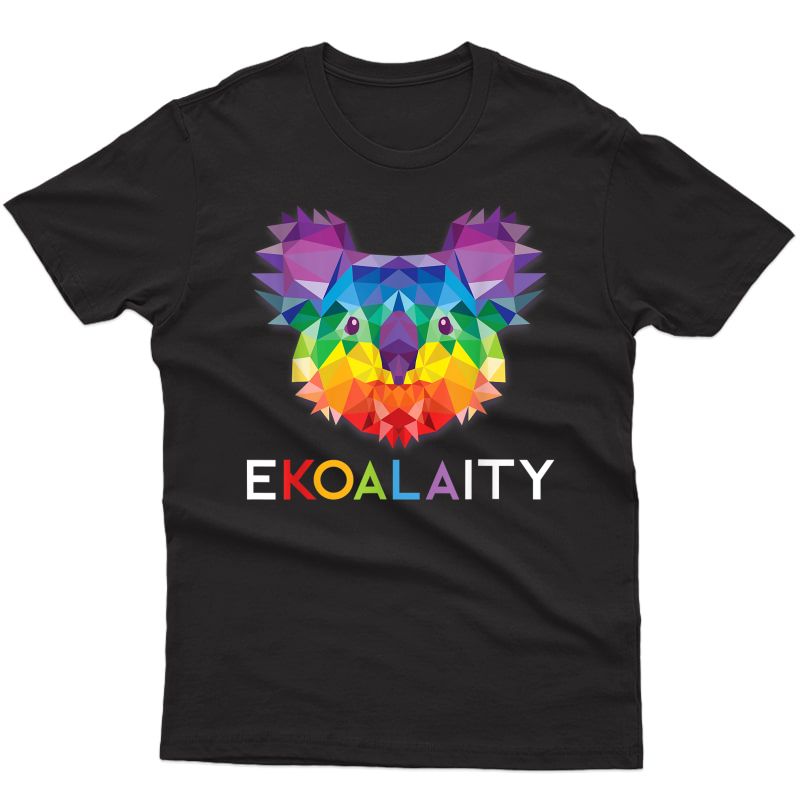 Ekoalaity Cute Koala Rainbow Flag Gay Pride Month Gift Shirts