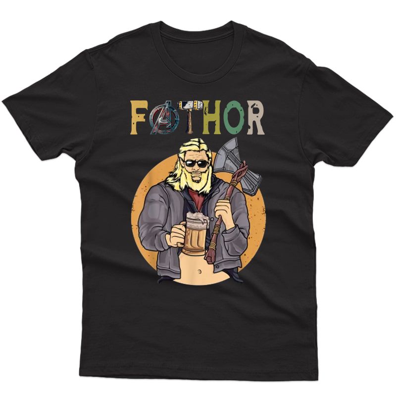 Fathor-avenger Like A Dad-drinking-beer T-shirt