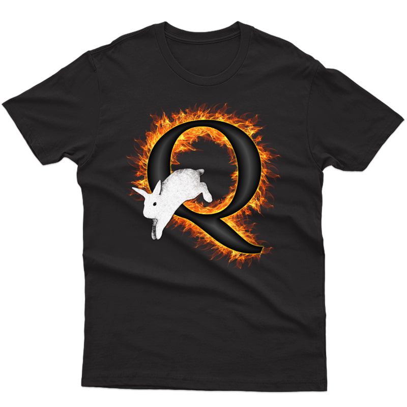 Flame Q Follow The Rabbit Qanon T-shirt