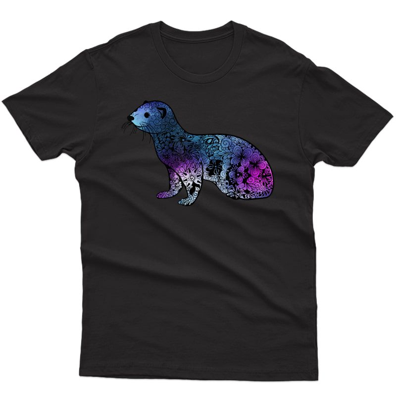 Floral Ferret Aesthetics Flowers T-shirt