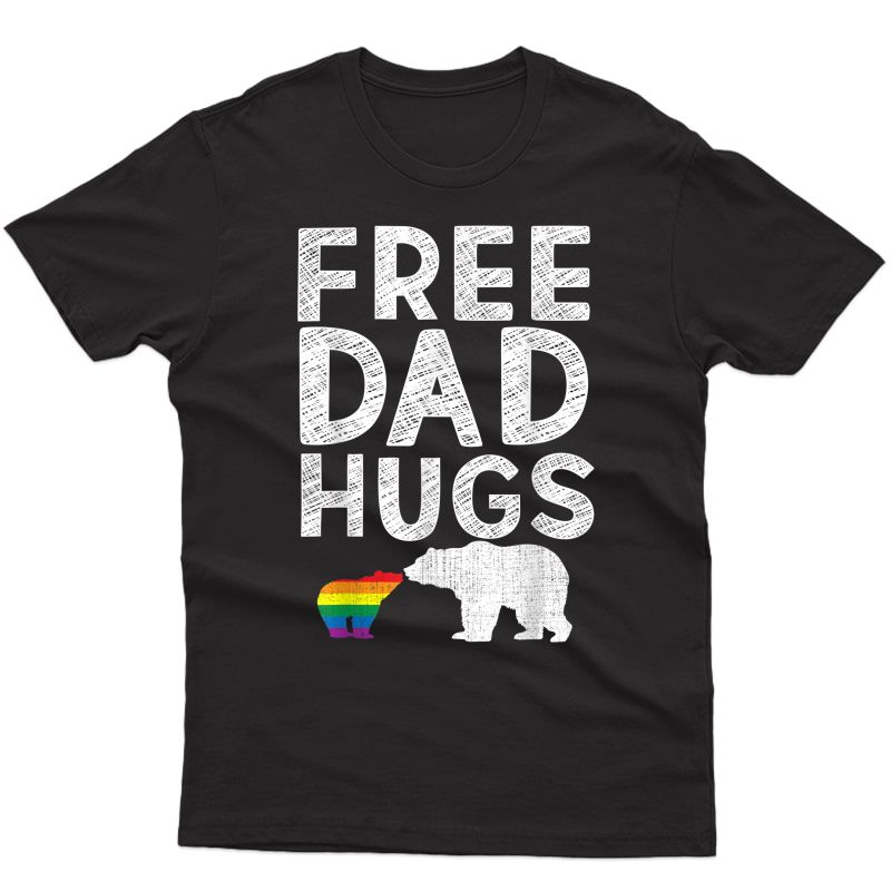 Free Dad Hugs T Shirt Lgbt Bear Pride T-shirt