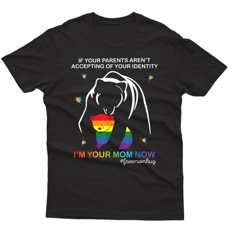 Free Mom Hugs Lgbt Pride Tshirt Gifts Mama Bear Lgbt Shirt