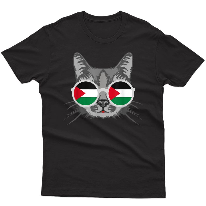 Free Palestine Flag Palestinian Gaza Cat Gift T-shirt