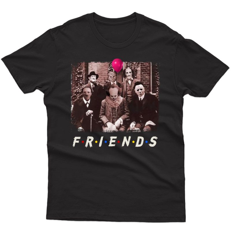 Friends Halloween Horror Team Scary Movies Costume T-shirt 