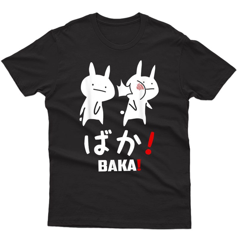 Funny Anime Baka Rabbit Slap Japanese Gift T-shirt T-shirt
