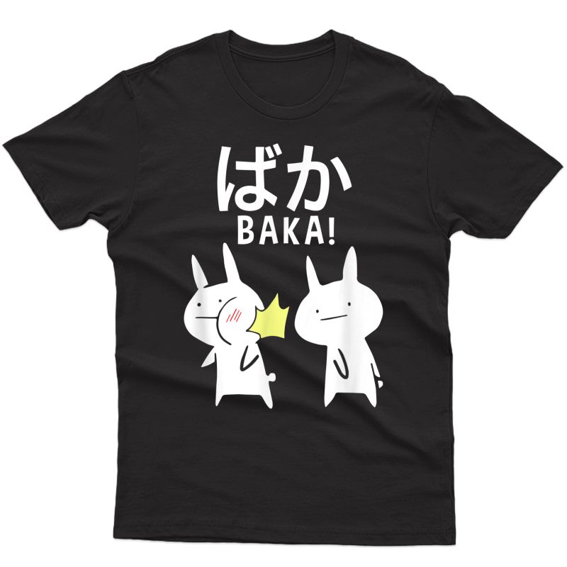 Funny Anime Baka Rabbit Slap Japanese Gift T-shirt