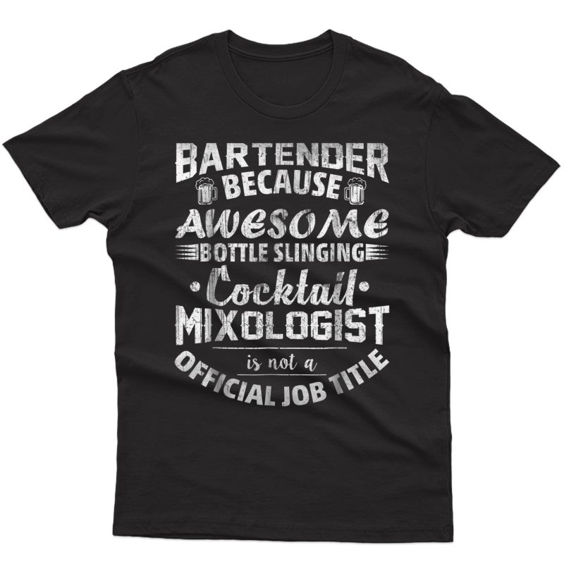 Funny Bartender Job Definition T-shirt - Bartender Gift