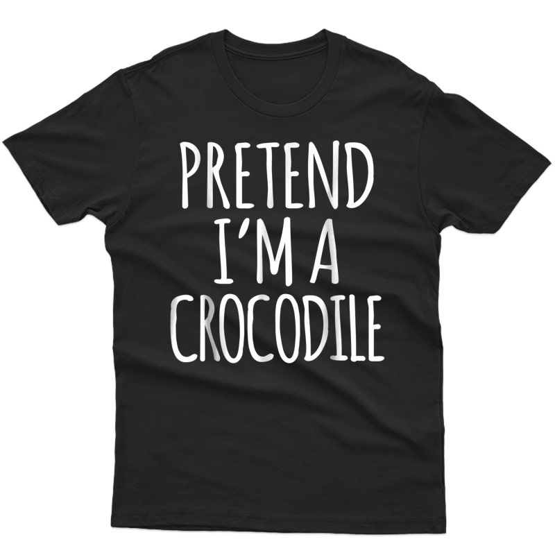 Funny Lazy Halloween Costume Shirt - Crocodile Reptile Gift