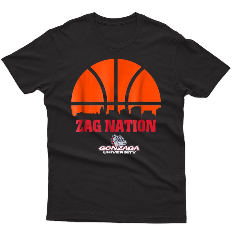 Gonzaga Bulldogs Basketball Sun Skylight T-shirt - Apparel