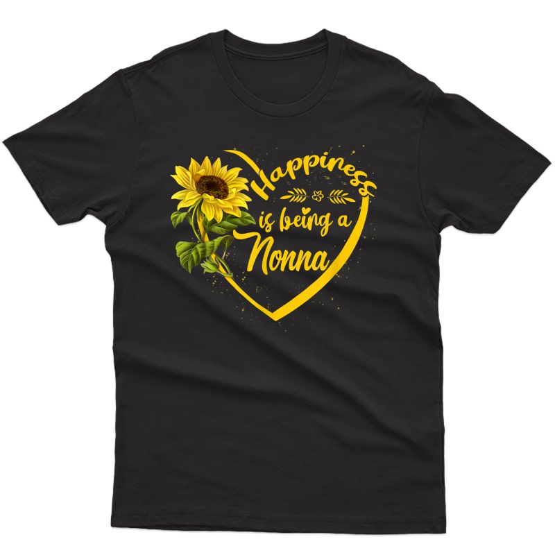 Happiness Is Being A Nonna Sunflower Mother's Day Gift T-shirt