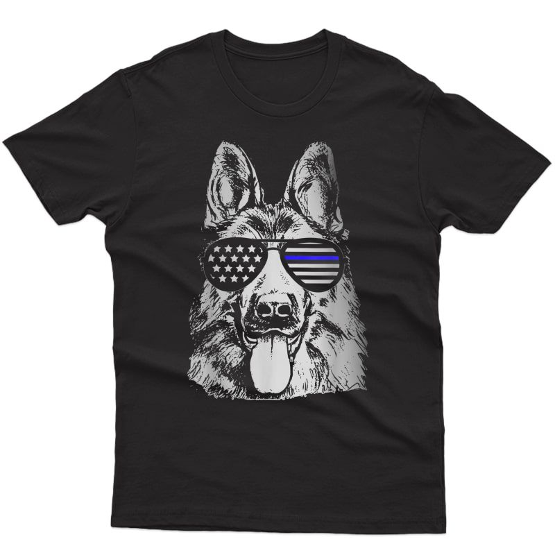 K9 Police Officer Shirt Police Dog Thin Blue Line Gift