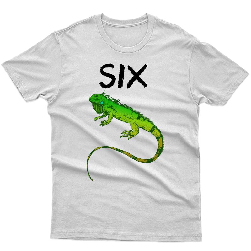 6 Year Old Lizard Reptile Birthday Party 6th Birthday Shirt
