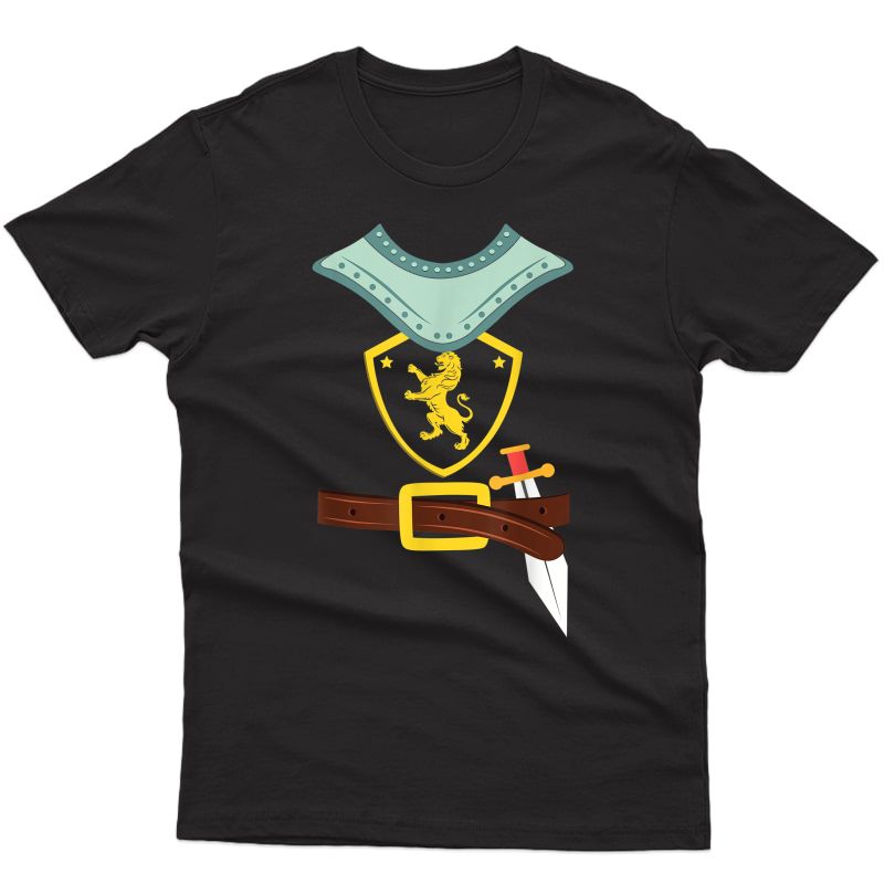 Knight Costume Shirt Armor Sword Suit Halloween Gift T-shirt
