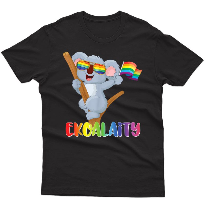 Koala Gay Pride Shirt Lgbt Rainbow Flag Gift