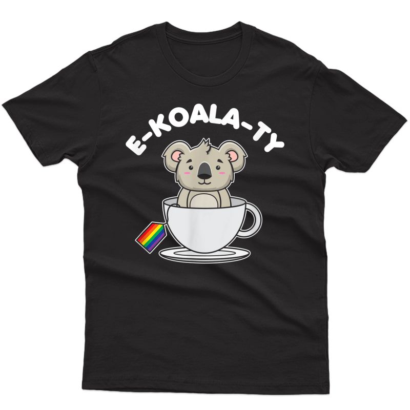 Koala Pun Rainbow Flag Cute Gay Pride Lgbt T-shirt