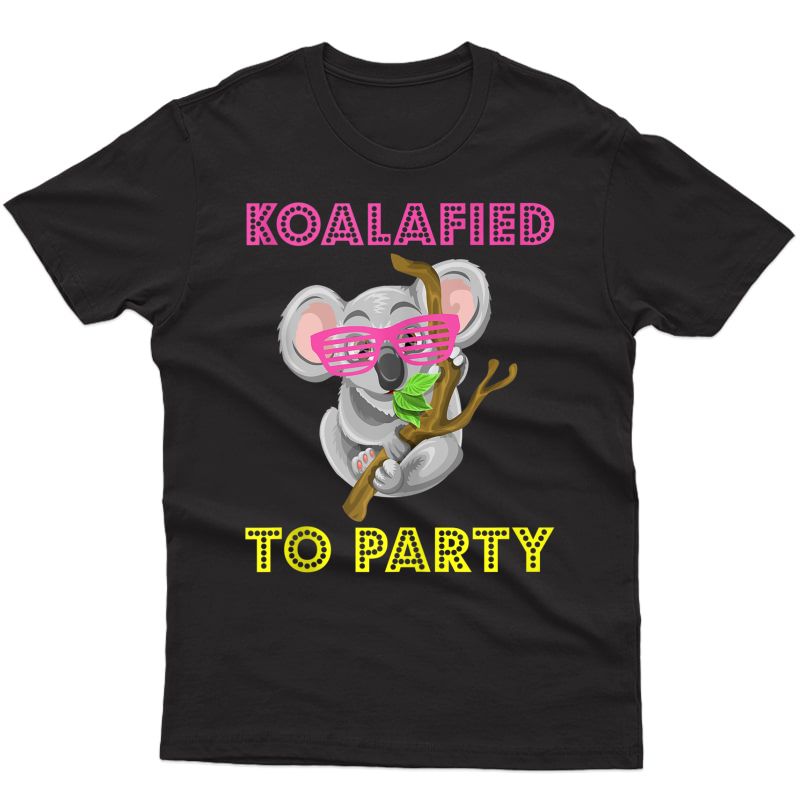 Koalafied To Party Shirt Koala Bear Funny Animal Pun Gift Tank Top