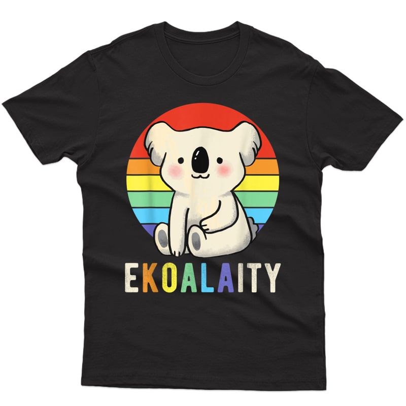 Lgbt Koala Bear Rainbow Flag Gay Lgbt Pride Month Gift T-shirt
