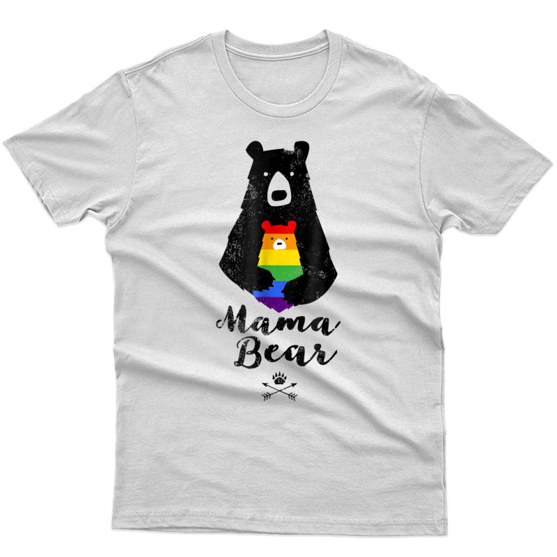 Lgbt Mom Mama Bear Lgbt Shirts Mothers Gift Rainbow Shirt