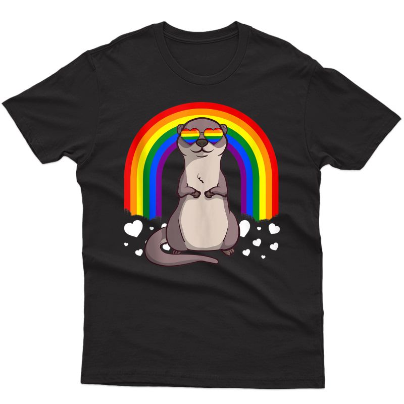 Lgbt Otter Gay Pride Rainbow Lgbtq Cute Gift Tank Top Shirts