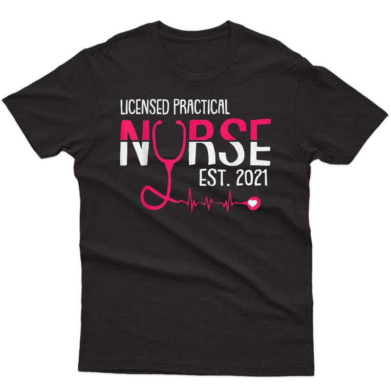  Practical Nurse Est 2021 Lpn Lvn Grad Student Gift T-shirt