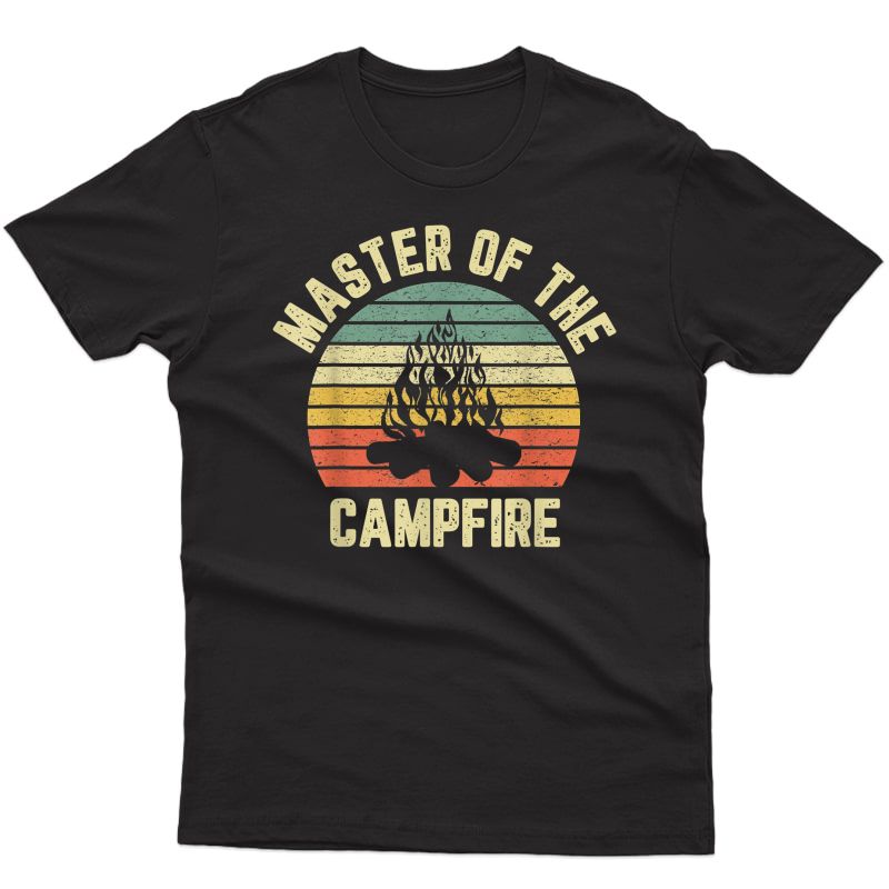 Master Of The Campfire Camping Shirt Vintage Camper T-shirt