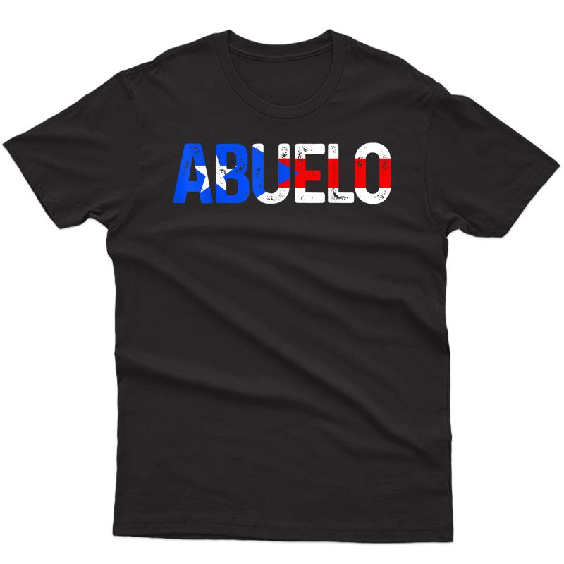 S Abuelo Puerto Rico Flag Puerto Rican Pride Father's Day Gift T-shirt