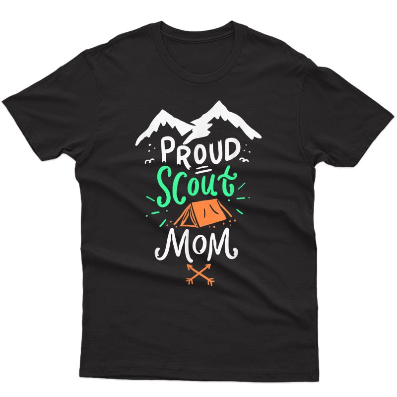 Mother Camping Scout Leader Gift T-shirt