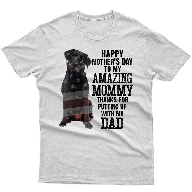 Mother Day Black Lab Dog T-shirt