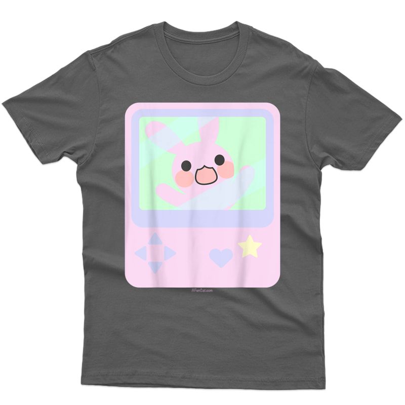New Kawaii Gamer Bunny Rabbit Pastel Shirt T-shirt