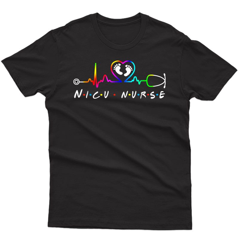 Nicu, Nicu Nurse T-shirt, Nicu Nurse Heartbeat Shirts T-shirt