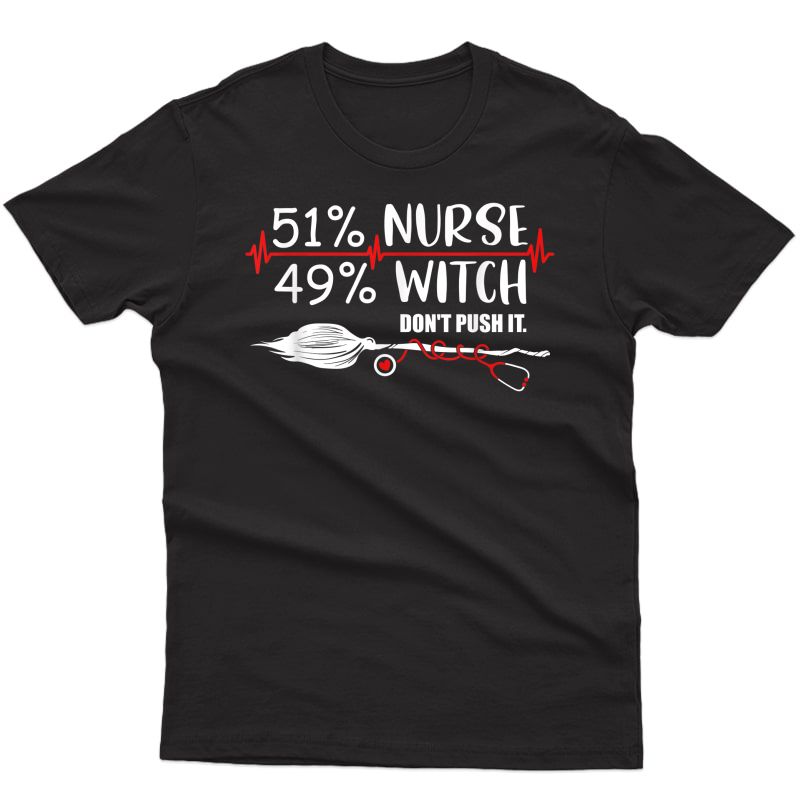 Nurse Ghost Halloween Rn Crew Funny Nurse Witch Squad T-shirt