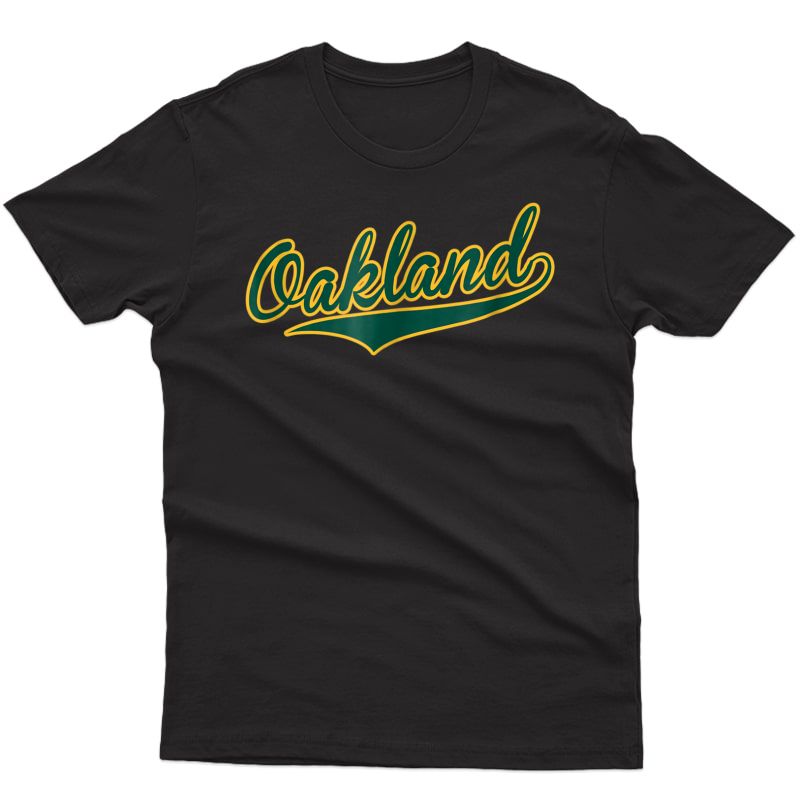 Oakland T-shirt - Baseball Script
