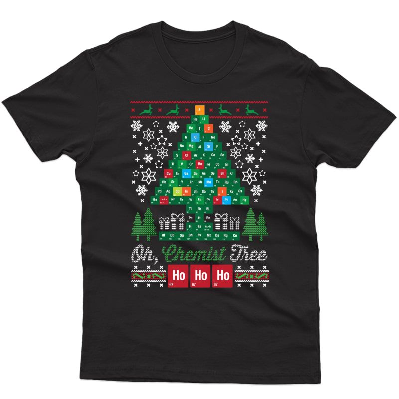Oh Chemist Tree Merry Christmas Chemistree Shirt
