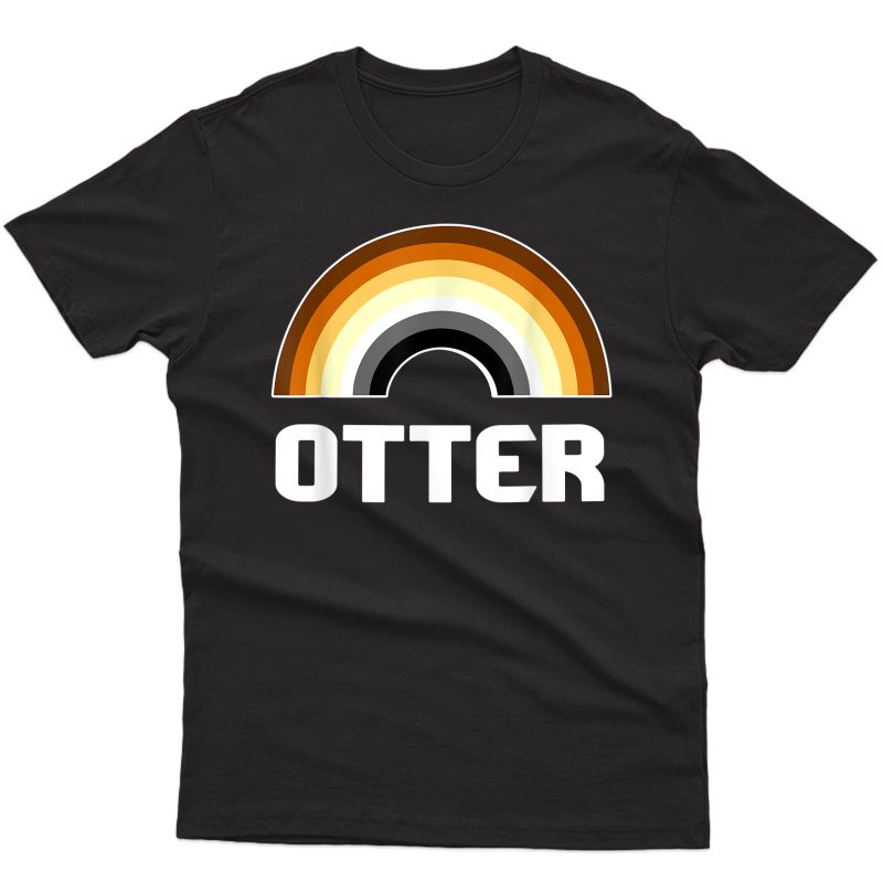 Otter Rainbow Gay Bear Lgbt Gay Pride Bear Wolf T-shirt