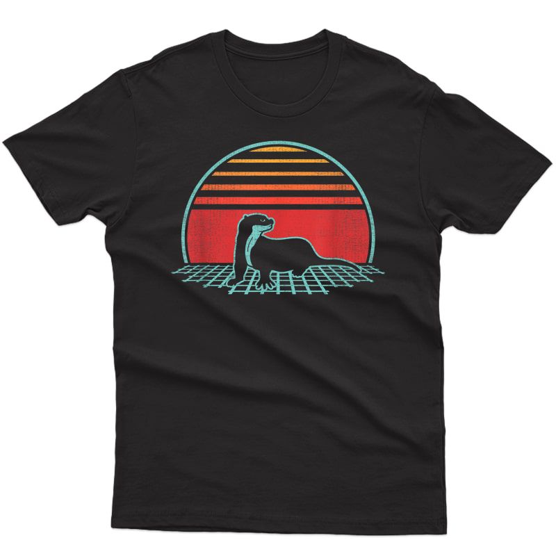 Otter Retro Vintage 80s Style Animal Lover Gift T-shirt
